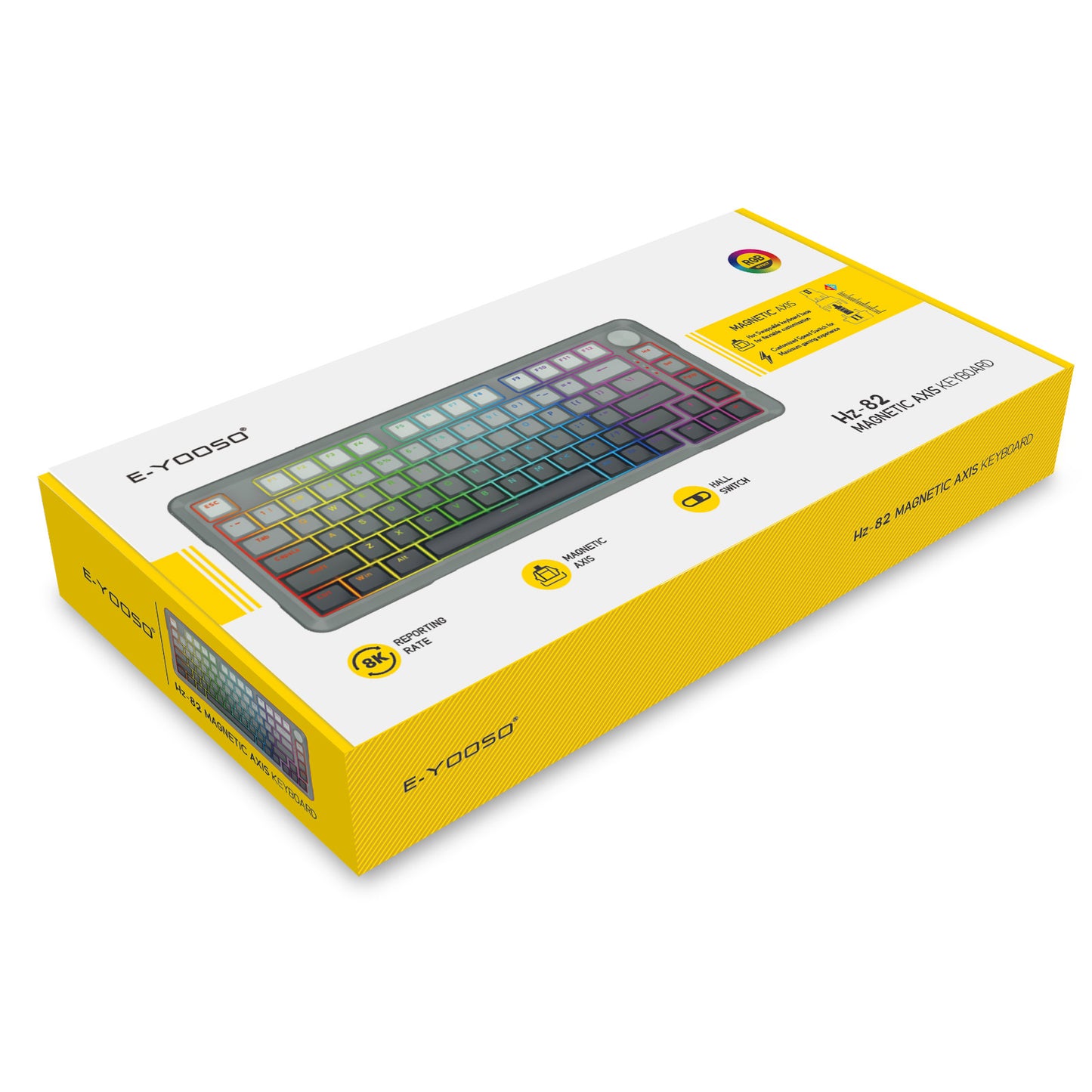 Kcelo E-YOOSO Teclado Magnético Kcelo E-YOOSO | 75%, RGB, Hot-Swap Gaming Keyboard