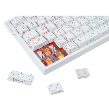 Teclado magnético para juegos con cable Kcelo Beta Classic 75% – Rendimiento en eSports